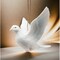 Christmas Decor Hand Crafted White Peace Dove Ornament Gift Idea or Home Décor